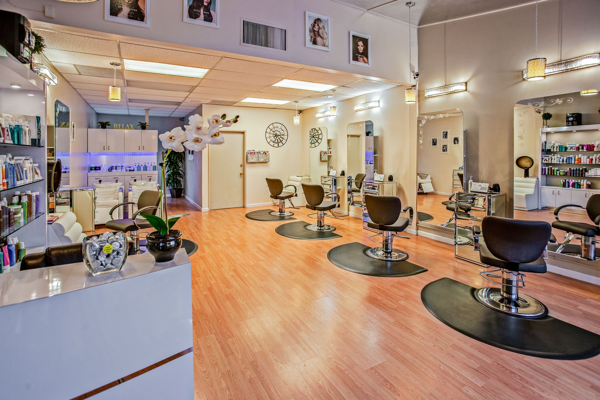 Luxury interior of Nisha Beauty Salon